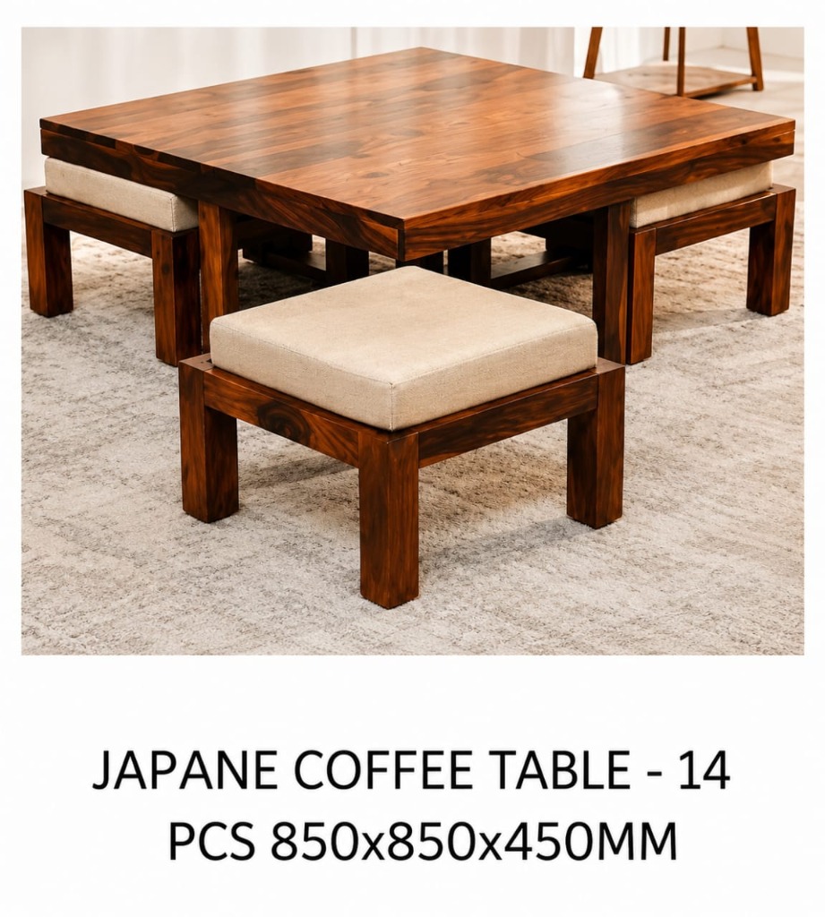 Sheesham Wood Japanese Mini Table / Coffee Table